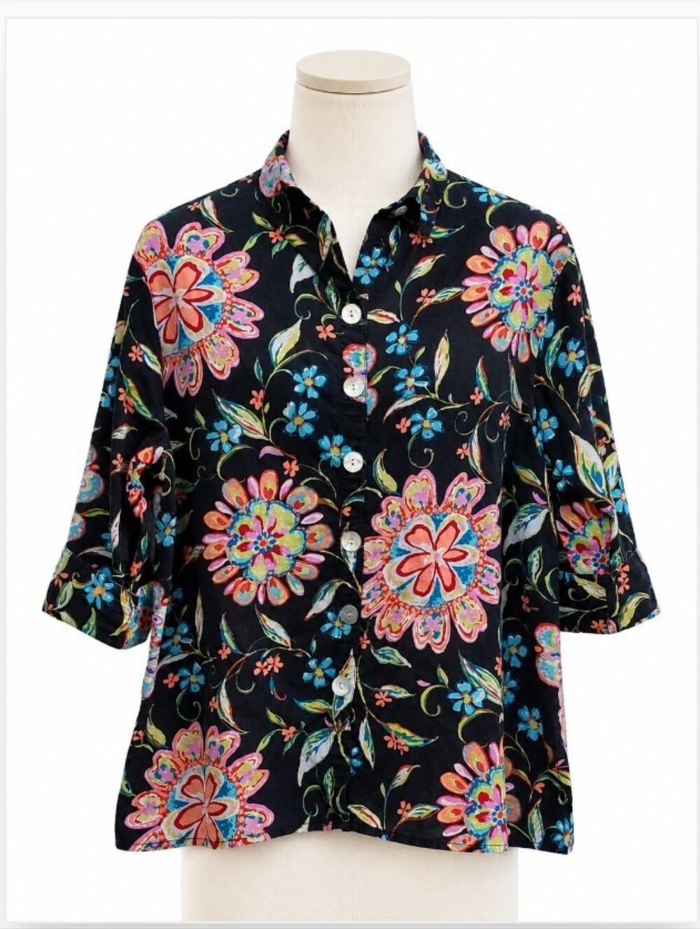 Scott Taylor Collections Summer Blouse 100% Cotton